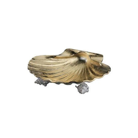 Dish - Scallop Shell (Partial Gilt)